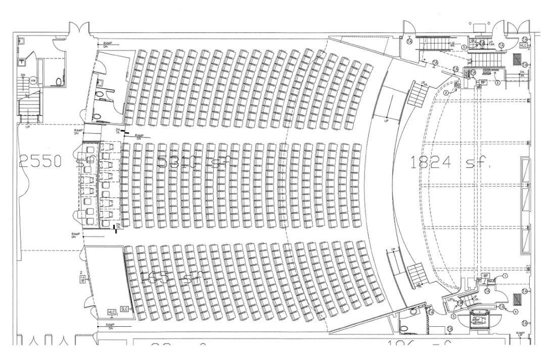 Texas Theatre Main Auditorium Layout