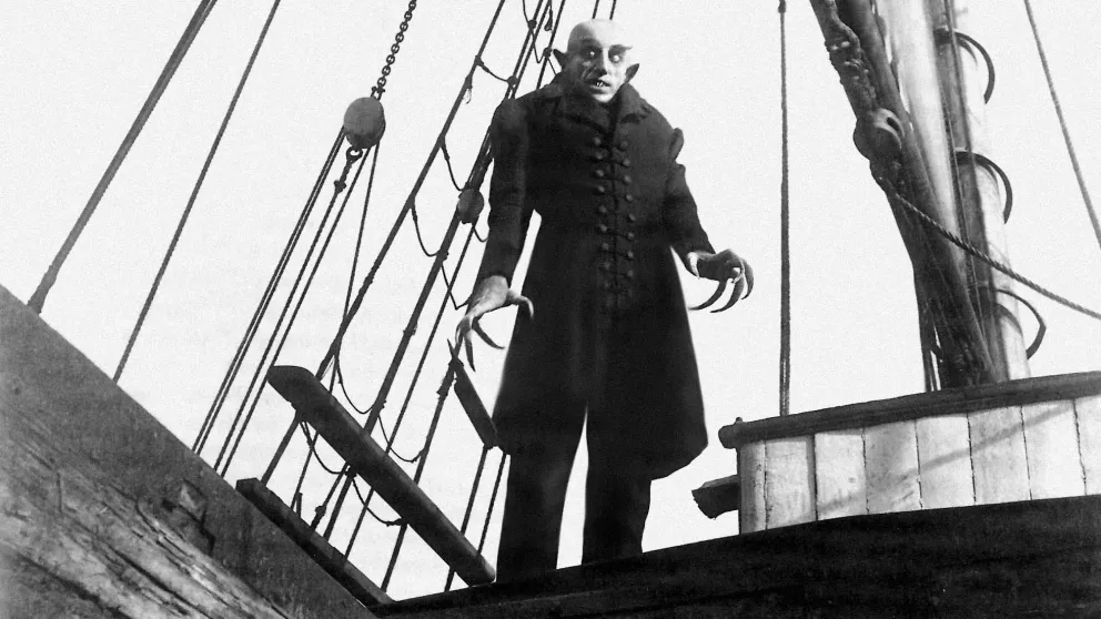 Nosferatu on wooden ship
