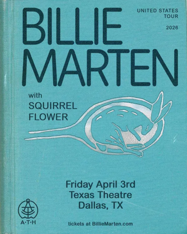 BILLIE MARTEN: US Tour 2026 | The Texas Theatre